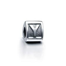 Letter "Y"Triangle European Bead Compatible for Most European Snake Chain Bracelets