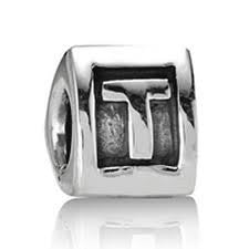 Letter "T"Triangle European Bead Compatible for Most European Snake Chain Bracelets - Sexy Sparkles Fashion Jewelry