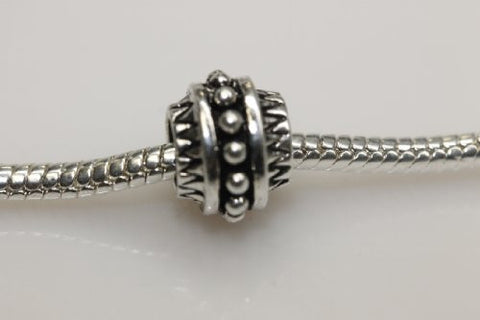 Metal Pattern Charm Spacer European Bead Compatible for Most European Snake Chain Bracelet - Sexy Sparkles Fashion Jewelry - 1