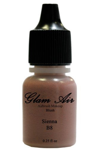 Glam Air Airbrush Blush Makeup for All Skin Types 0.25 Oz Bottle(SIENNA B8) - Sexy Sparkles Fashion Jewelry - 1