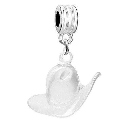Cowboy Hat Charm Bead - Sexy Sparkles Fashion Jewelry