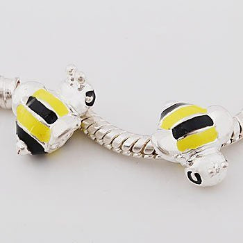 Bumble Bee Charm for European Snake Chain Charm Bracelet - Sexy Sparkles Fashion Jewelry - 2