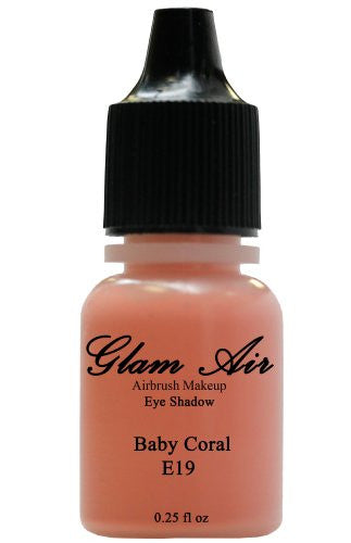 Glam Air Airbrushsh Eye Shadow s Water-based 0.25 Fl. Oz. Bottles of Eyeshadow( Choose Your s From Menu) (E19 BABY CORAL) - Sexy Sparkles Fashion Jewelry - 1
