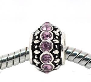 Amethyst Birthstone Charm Beads for Snake Chain Bracelets - Sexy Sparkles Fashion Jewelry - 4