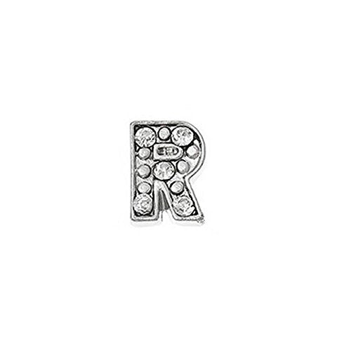 Floating Charms for Glass Living Memory Locket Pendants "R" - Sexy Sparkles Fashion Jewelry - 1