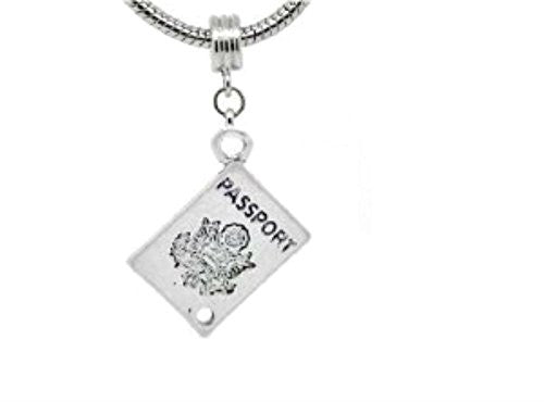 Passport Bead Compatible for Most European Snake Chain BraceletDangle For Snake Chain Charm Bracelet - Sexy Sparkles Fashion Jewelry