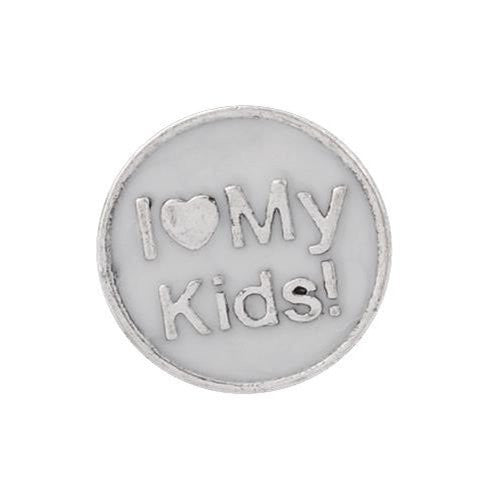 I Love My Kids Floating Charms For Glass Living Memory Lockets - Sexy Sparkles Fashion Jewelry