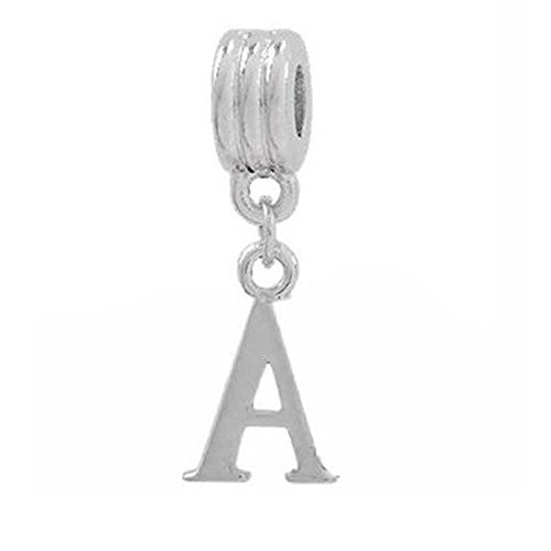 Alphabet Spacer Charm Beads Letter A for Snake Chain Bracelets