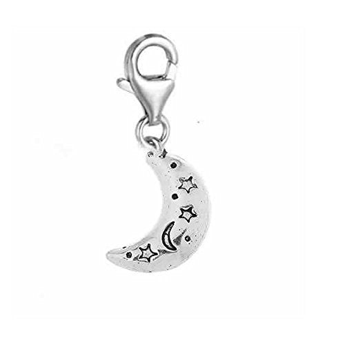 Moon Charm for European Clip on Charm Jewelry w/ Lobster Clasp - Sexy Sparkles Fashion Jewelry