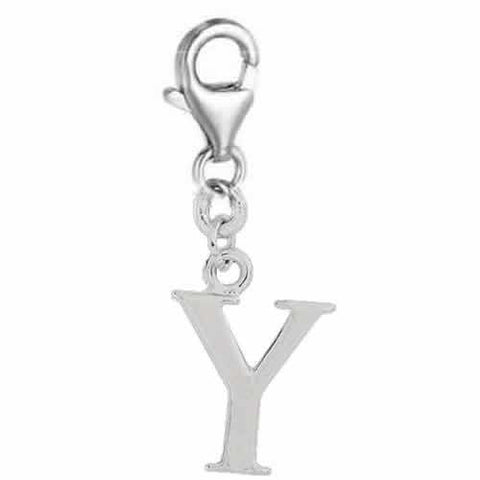 Dangling Letter Y Clip on Pendant Charm for Bracelet or Necklace - Sexy Sparkles Fashion Jewelry - 2