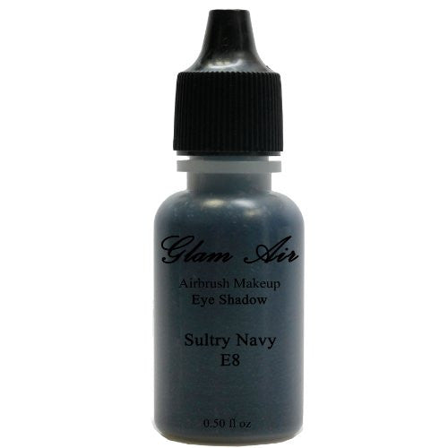 Large Bottle Glam Air Airbrush E8 Sultry Navy Eye Shadow Water-based Makeup - Sexy Sparkles Fashion Jewelry - 1