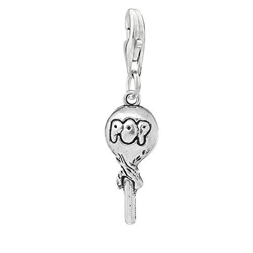Lollipop Charm Clip on Pendant Charm for Bracelet or Necklace - Sexy Sparkles Fashion Jewelry