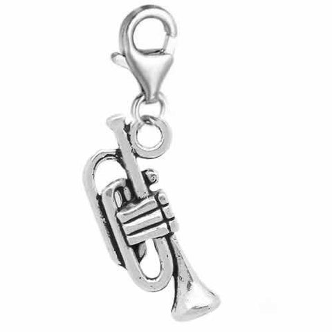 Trumpet Bead for European Clip on Charm Jewelry w/ Lobster Clasp - Sexy Sparkles Fashion Jewelry - 2