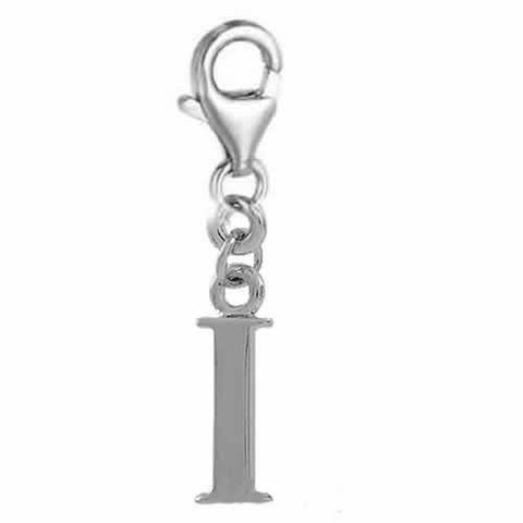 Dangling Letter I Clip on Pendant Charm for Bracelet or Necklace - Sexy Sparkles Fashion Jewelry - 2