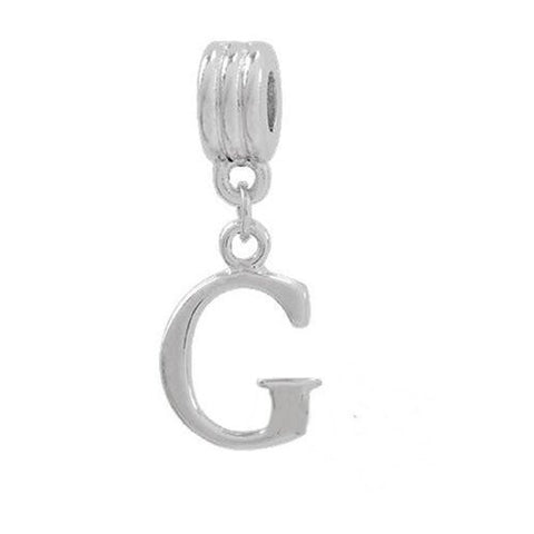 Alphabet Spacer Charm Beads Letter G for Snake Chain Bracelets - Sexy Sparkles Fashion Jewelry - 2