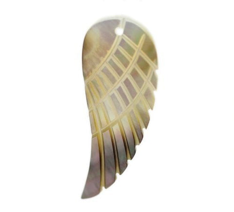 Black Lip Shell Wing Charm Pendant for Necklace - Sexy Sparkles Fashion Jewelry - 4
