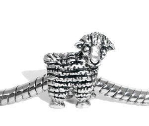 Sheep Animal Bead Spacer for Snake Chain Charm Bracelet - Sexy Sparkles Fashion Jewelry - 3