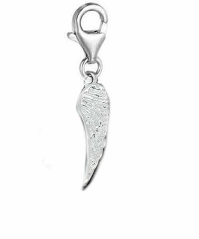 Clip on Angel Wing Pendant for European Charm Jewelry w/ Lobster Clasp - Sexy Sparkles Fashion Jewelry - 2