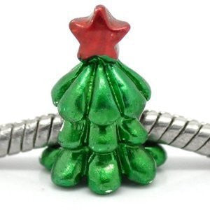Christmas Tree Bead Charm Spacer for Snake Chain Charm Bracelet - Sexy Sparkles Fashion Jewelry - 2