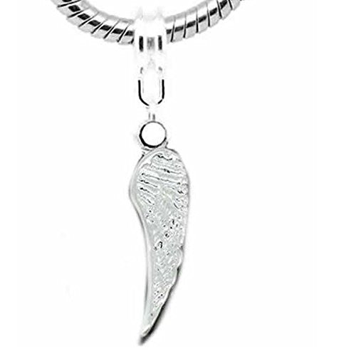 Angel Wing Charm Dangle Charm European Bead Compatible for Most European Snake Chain Bracelet - Sexy Sparkles Fashion Jewelry