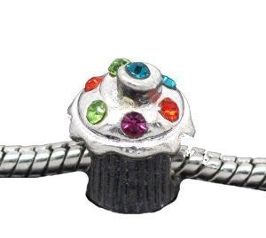 Cupcake European Bead Compatible for Most European Snake Chain Bracelet - Sexy Sparkles Fashion Jewelry - 2