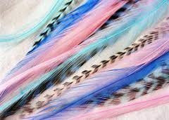 7-10 Mermaid  Feathers for Hair Extension with 2 Silicone Micro Beads 5 Feathers - Sexy Sparkles Fashion Jewelry