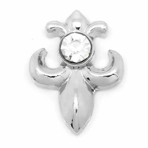 Fleur-De-Lis Floating Charms For Glass Living Memory Lockets - Sexy Sparkles Fashion Jewelry - 5