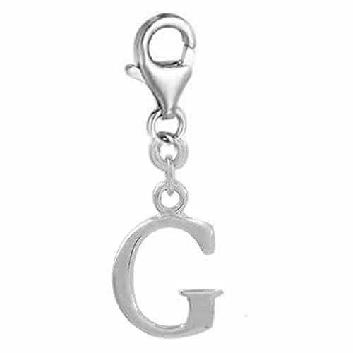 Dangling Letter G Clip on Pendant Charm for Bracelet or Necklace - Sexy Sparkles Fashion Jewelry - 1
