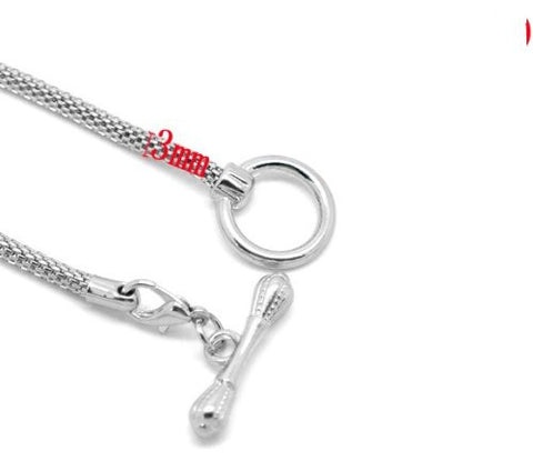 7.5" Silver Tone Toggle Clasp European Charm Bracelet - Sexy Sparkles Fashion Jewelry - 2