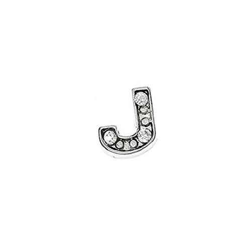 Floating Charms for Glass Living Memory Locket Pendants "J" - Sexy Sparkles Fashion Jewelry - 1