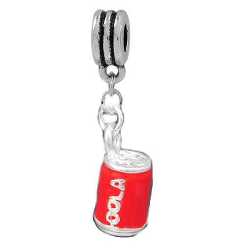 3d Coca Cola Can Dangle European Bead Compatible for Most European Snake Chain Bracelet - Sexy Sparkles Fashion Jewelry - 2
