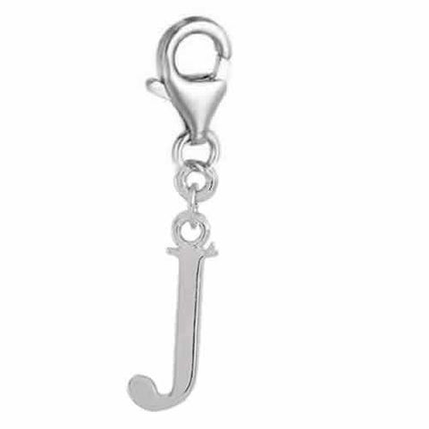 Dangling Letter J Clip on Pendant Charm for Bracelet or Necklace - Sexy Sparkles Fashion Jewelry - 2