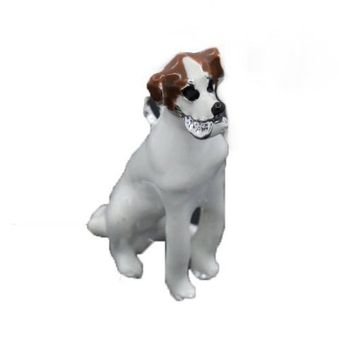 White Enamel Dog Pendant for Necklace - Sexy Sparkles Fashion Jewelry - 2