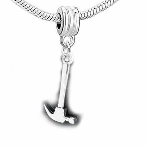 Hammer Dangle Spacer European Bead Compatible for Most European Snake Chain Bracelet - Sexy Sparkles Fashion Jewelry - 3