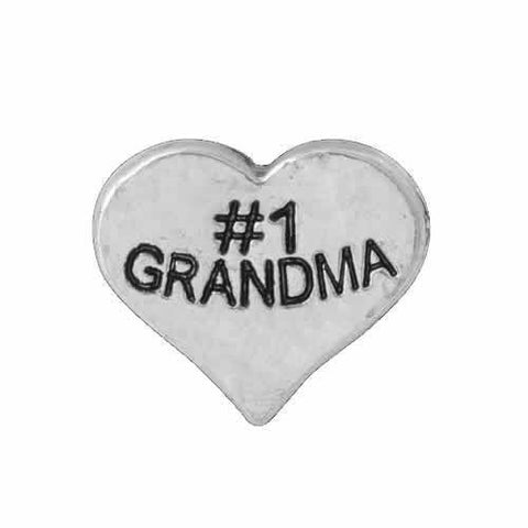 #1 Grandma Floating Charms For Glass Living Memory Lockets - Sexy Sparkles Fashion Jewelry - 3