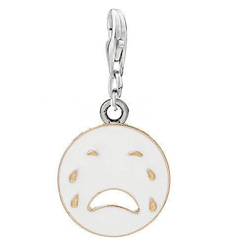 Crying Face Clip On For Bracelet Charm Pendant for European Charm Jewelry w/ Lobster Clasp - Sexy Sparkles Fashion Jewelry