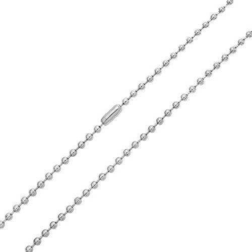 Ball Chain Necklaces Silver Plated 80cm