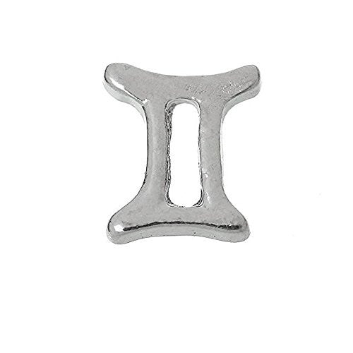 Floating Charms for Glass Living Memory Locket Pendant and Stainless Steel Back Plate (Gemini Floating Charm) - Sexy Sparkles Fashion Jewelry - 1