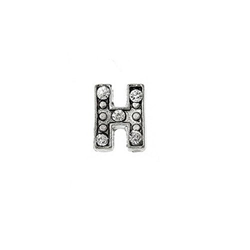 Floating Charms for Glass Living Memory Locket Pendants "H" - Sexy Sparkles Fashion Jewelry - 1