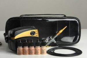 Glam Air Airbrush Makeup Foundation System Kit with 5 Shades of Foundation and Blush(choose your s from the drop down menu) (Light Matte) - Sexy Sparkles Fashion Jewelry - 1