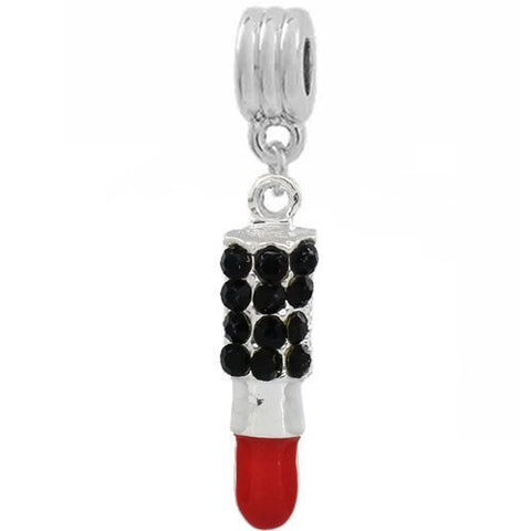 Red Lipstick European Bead Compatible for Most European Snake Chain Bracelet - Sexy Sparkles Fashion Jewelry - 2
