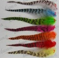 7 Feathers for Hair Extension 5 -7 Loose Grizzly Feathers for Hair Extension 7 Feathers!