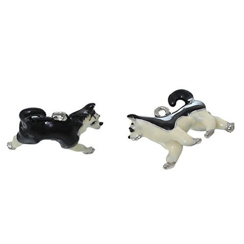 Siberian Husky Dog Pendant Charm Bead for Bracelet or Necklace - Sexy Sparkles Fashion Jewelry - 3