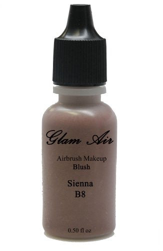Large Bottle Glam Air Airbrush B8 Sienna Blush Water-based Makeup (0.50oz) - Sexy Sparkles Fashion Jewelry - 1