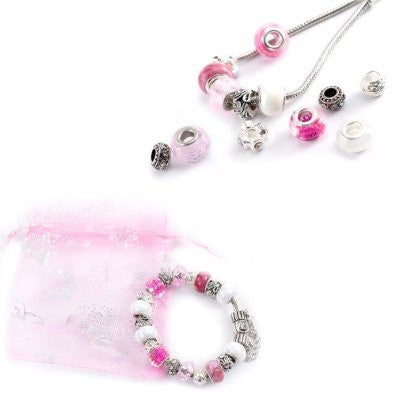 Lot of 9 Piece European Spacer Beads For Snake Chain Charm Bracelet - Sexy Sparkles Fashion Jewelry - 3