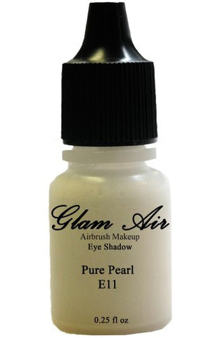 Glam Air Airbrushsh Eye Shadow s Water-based 0.25 Fl. Oz. Bottles of Eyeshadow( Choose Your s From Menu) (E11-PURE PEARL) - Sexy Sparkles Fashion Jewelry - 1