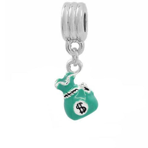Money Bag Spacer European Bead Compatible for Most European Snake Chain Bracelet - Sexy Sparkles Fashion Jewelry - 2