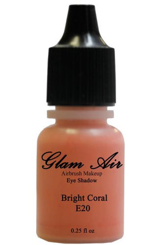 Glam Air Set of Two (2) s-E17 Sea Shell & E20 Bright Coral  Airbrush Water-based 0.25 Fl. Oz. Bottles of Eyeshadow - Sexy Sparkles Fashion Jewelry - 3