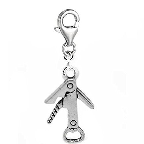 Clip on Bottle Opener Dangle Charm Pendant for European Clip on Charm Jewelry w/ Lobster Clasp - Sexy Sparkles Fashion Jewelry