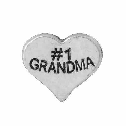 #1 Grandma Floating Charms For Glass Living Memory Lockets - Sexy Sparkles Fashion Jewelry - 1
